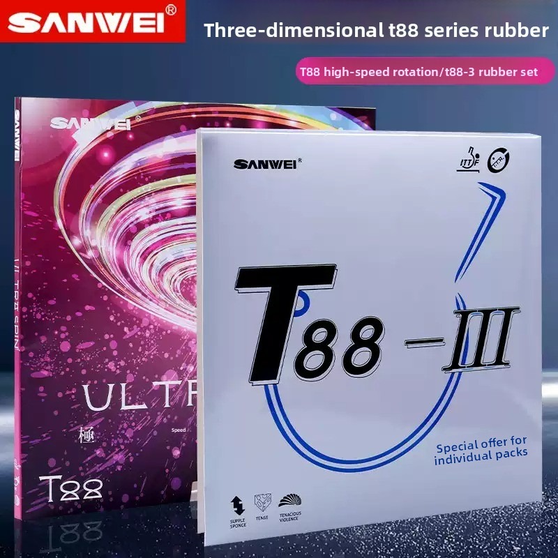 Table Tennis Kit - Sanwei T88 ULTRA-Spin T88-3 Kit Doble