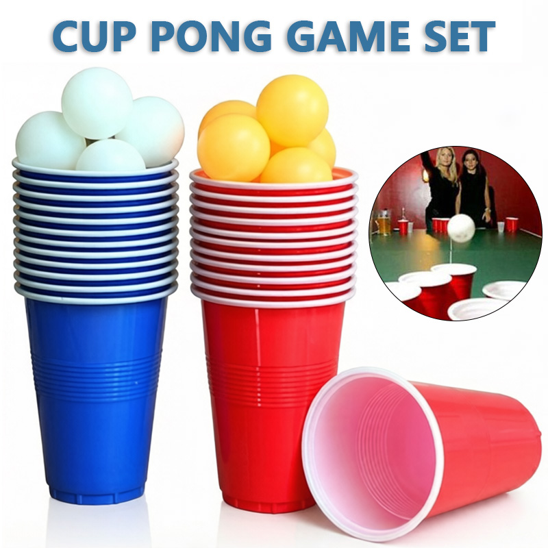 Table Tennis Kit - Juego de Beer Pong y Vasos