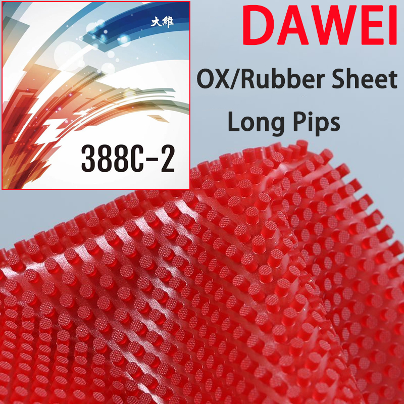 Table Tennis Xiom - Pips largos OX Dawei 388C-2, hoja