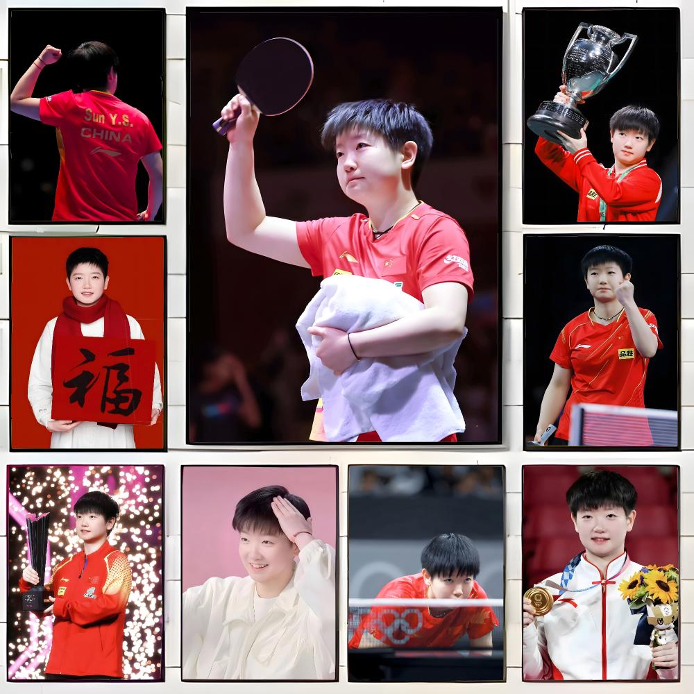 Table Tennis Champion - Póster de atleta de tenis de
