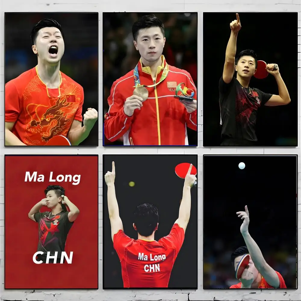 Table Tennis Champion - Póster del ídolo deportivo campeón de