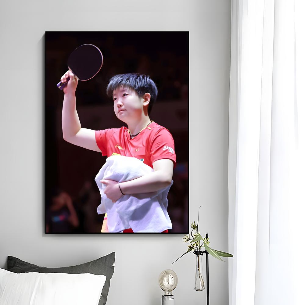 Póster de atleta de tenis de m - Table Tennis Champion reseña y precio