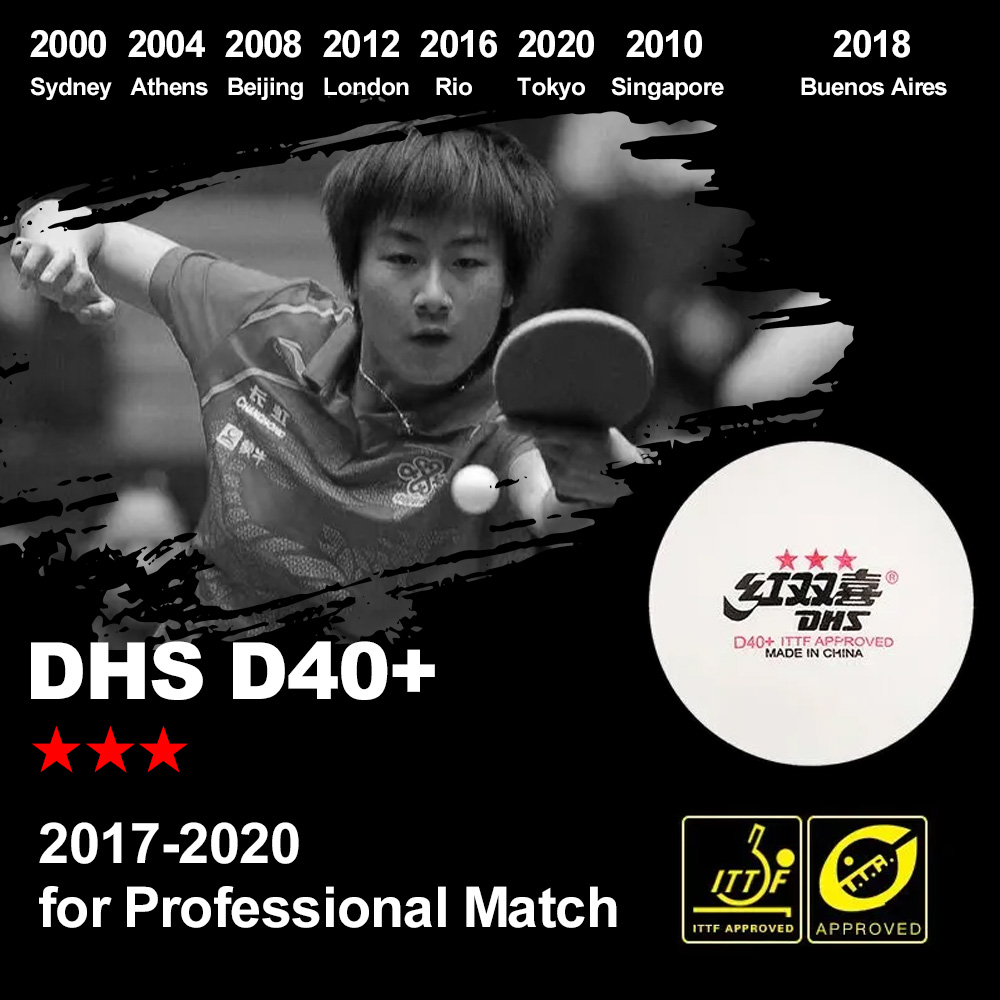 DHS D40+ DJ40+ Pelotas de Ping - Table Tennis Game Pc reseña y precio